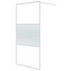 vidaXL brusev&aelig;g 100x195 cm klart sikkerhedsglas hvid