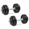 vidaXL h&aring;ndv&aelig;gts&aelig;t i 18 dele 30 kg st&oslash;bejern