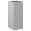 vidaXL plantekasse 32x29x75 cm galvaniseret st&aring;l s&oslash;lvfarvet