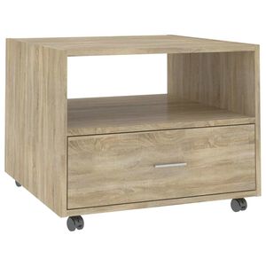 vidaXL sofabord 55x55x40 cm konstrueret tr&aelig; sonoma-eg