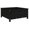 vidaXL plantekasse 82,5x82,5x39 cm massivt fyrretr&aelig; sort