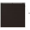 vidaXL Persienner M&oslash;rk Brun 125 x 130 cm 35 mm Massivt Paulownia Tr&aelig;