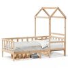 vidaXL daybed med tag 80x200 cm massivt fyrretr&aelig;