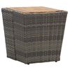 vidaXL tebord 41,5x41,5x43 cm polyrattan og massivt akacietr&aelig; gr&aring;