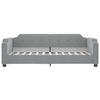 vidaXL daybed med udtr&aelig;k 80x200 cm stof lysegr&aring;