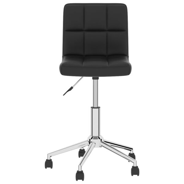 vidaXL drejelige spisebordsstole 4 stk. kunstl&aelig;der sort