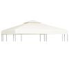 vidaXL baldakin til pavillon 3x3 m 310 g/m&sup2; cremehvid