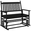 vidaXL gyngeb&aelig;nk 118x70x104,5 cm massivt poppeltr&aelig; sort