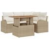 vidaXL Havesofa S&aelig;t 5 stk. beige og cremefarvet
