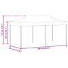vidaXL Party Tent Antracit 291 x 580 x 315 cm Oxford stof