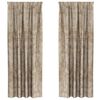 vidaXL Velour Gardiner 2 pcs champagnefarvet 245 x 140 cm Fl&oslash;jl