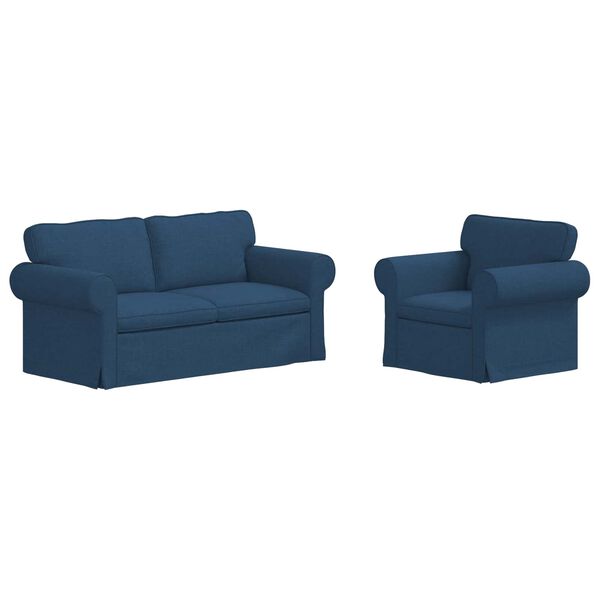 vidaXL Sofa 2 pcs Bl&aring;