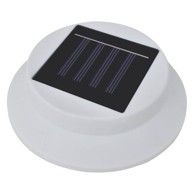vidaXL udendørs soldrevne hegnslamper 12 stk. LED hvid