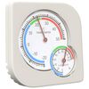 vidaXL Thermo Hygrometer Hvid 7,5 x 7,5 x 1,2 cm ABS