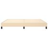 vidaXL Boxspring sengeramme 200x200 cm stof cremefarvet