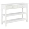 vidaXL konsolbord 110x35x80 cm MDF hvid