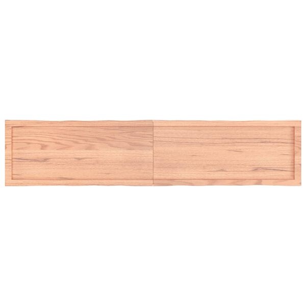vidaXL bordplade 180x40x(2-6) cm naturlig kant behandlet tr&aelig; lysebrun
