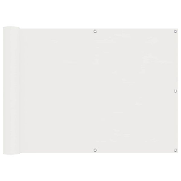 vidaXL Altan Sk&aelig;rm Hvid 75 x 200 cm PU belagt oxford alu