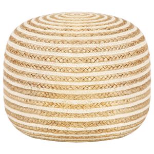 vidaXL h&aring;ndlavet puf 45 x 30 jute