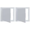 vidaXL Adgangspaneler 2 stk. Hvid 20 x 20 cm ABS Plastik