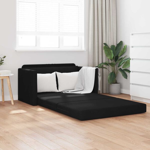 vidaXL Sovesofa 110cm Sort Stof