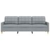 vidaXL 3-personers sofa 210 cm stof lysegrå