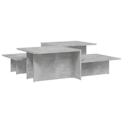 vidaXL sofaborde 2 stk. konstrueret træ betongrå