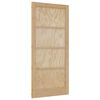 vidaXL Indvendig D&oslash;r 93 x 202 cm Krydsfin&eacute;r Naturfarvet