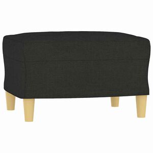vidaXL fodskammel 60x50x41 cm stof sort