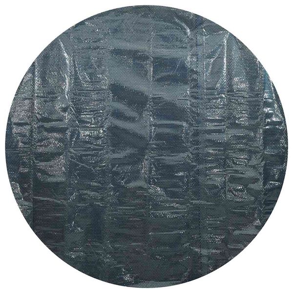 vidaXL flydende solopvarmet poolovertr&aelig;k 210 cm PE sort og bl&aring;