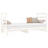 vidaXL daybed med udtr&aelig;k 2x(90x190) cm massivt fyrretr&aelig; hvid