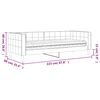 vidaXL daybed med madras 80x200 cm velour m&oslash;rkegr&oslash;n