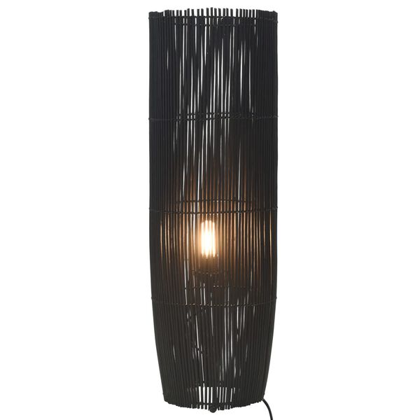 vidaXL gulvlampe E27 84 cm piletræ sort
