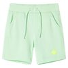 Shorts til b&oslash;rn str. 128 med sn&oslash;re lysegr&oslash;n