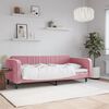 vidaXL daybed 90x200 cm velour pink