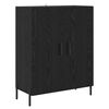 vidaXL Highboard Sort eg 69,5 x 34 x 180 cm Konstrueret tr&aelig;