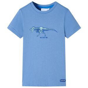 vidaXL T-shirt til b&oslash;rn str. 104 bl&aring;