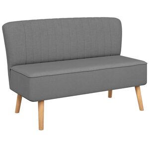 vidaXL stofsofa 117x55,5x77 cm lysegr&aring;