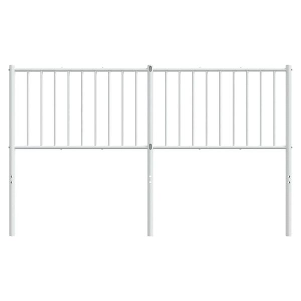 vidaXL udskiftningsgavl 160 cm metal hvid