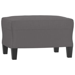 vidaXL fodskammel 60x50x41 cm kunstl&aelig;der gr&aring;
