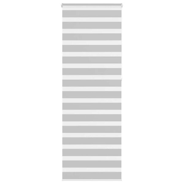 vidaXL zebragardin lysegr&aring; 80x230 cm stofbredde 75,9 cm polyester