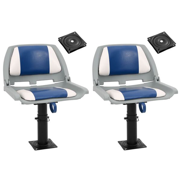 vidaXL b&aring;ds&aelig;der 2 stk. med piedestal 360&deg; drejefunktion h&oslash;jdejusterbar