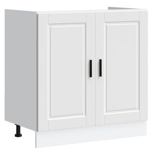 vidaXL underskab til vask Porto 80x46x81,5 cm konstrueret tr&aelig; hvid