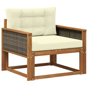 vidaXL Udend&oslash;rs Mellem Sofa Massivt Akacietr&aelig; Naturfarvet