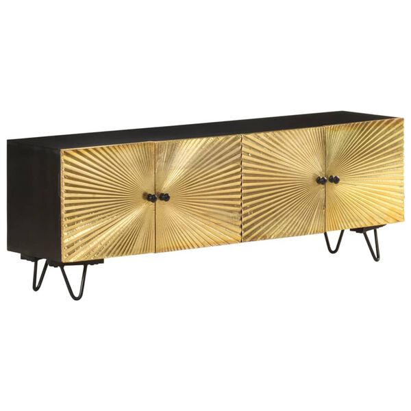 vidaXL tv-skab 130x30x45 cm massivt mangotr&aelig;