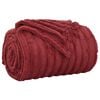 vidaXL Kastet&aelig;pper 6 pcs Bordeaux R&oslash;d 200 x 150 cm Fleece