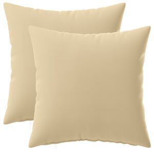 vidaXL Pudebetr&aelig;k 2 pcs HEERLEN Beige 30 x 30 cm Polyester
