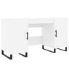 vidaXL skrivebord 140x50x75 cm konstrueret tr&aelig; hvid
