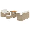 vidaXL Havesofa S&aelig;t 8 stk. 7-Antal s&aelig;der Beige og creme