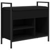 vidaXL skob&aelig;nk 65,5x32x57,5 cm konstrueret tr&aelig; sort